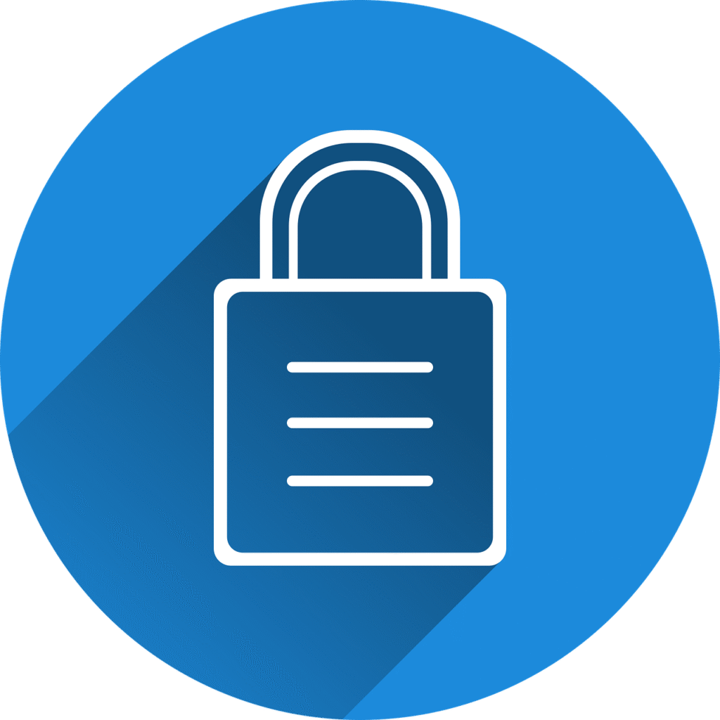 Free castle security locked vector